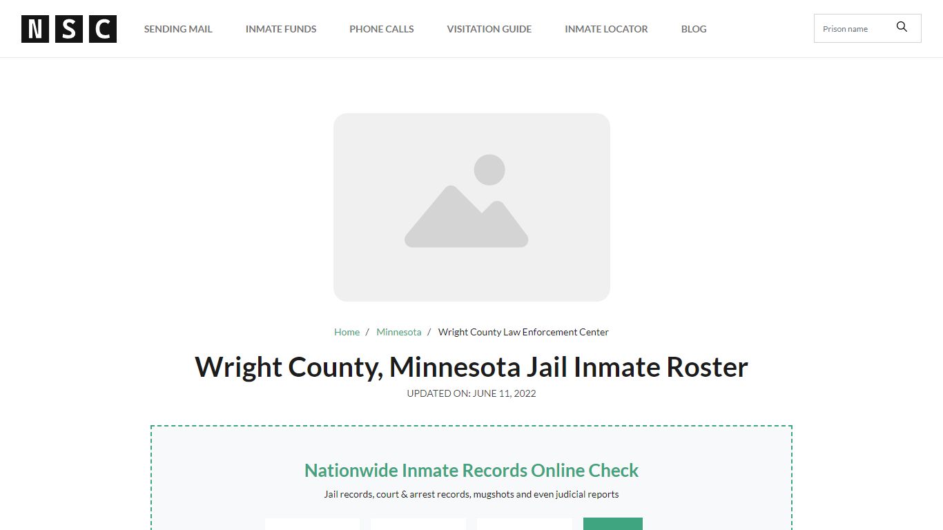 Wright County, Minnesota Jail Inmate Roster